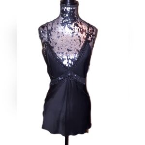 New Zara Black Embellished Camisole